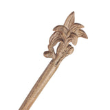 CrystalMood Handmade Carved Wood Hair Stick Lily