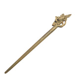 CrystalMood Handmade Carved Wood Hair Stick Begonia
