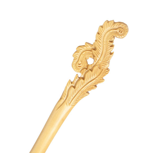 CrystalMood Handmade Carved Hair Stick Phoenix Plumes