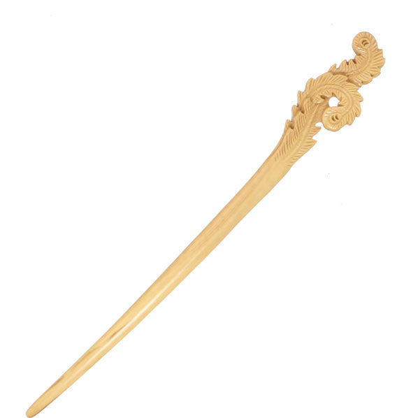CrystalMood Handmade Carved Hair Stick Phoenix Plumes