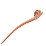 Crystalmood Handmade Carved Wood Hair Stick Waves