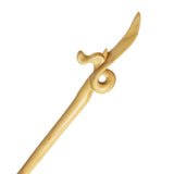 CrystalMood Handmade Carved Wood Hair Stick Spear