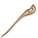 CrystalMood Handmade Carved Wood Hair Stick Phoenix