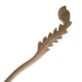 CrystalMood Handmade Carved Wood Hair Stick Plume Rosewood