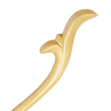 CrystalMood Handmade Carved Wood Hair Stick Sprouts 7" Ebony