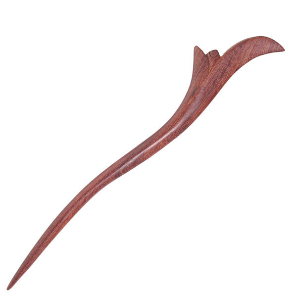 CrystalMood Handmade Carved Wood Hair Stick Sprouts