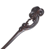 CrystalMood Handmade Carved Wood Hair Stick Clouds 6.75" Lignum-vitae