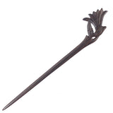 CrystalMood Handmade Carved Wood Hair Stick Yulan