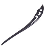 CrystalMood Handmade Carved Wood Hair Stick Invite Rosewood