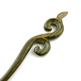 CrystalMood Handmade Carved Wood Hair Stick Lace