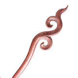 CrystalMood Handmade Carved Wood Hair Stick Lace 7.5" Ebony