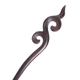 CrystalMood Handmade Carved Wood Hair Stick Lace 7.5" Lignum-vitae
