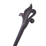 CrystalMood Handmade Carved Wood Hair Stick Bloom