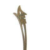 CrystalMood Handmade Carved Wood Hair Stick Face 7.25" Ebony