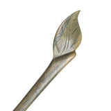 CrystalMood Handmade Carved Wood Hair Stick Leaf