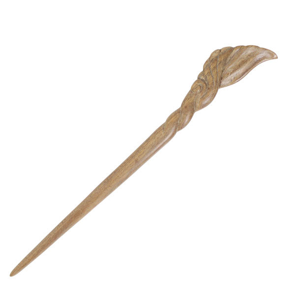 CrystalMood Handmade Carved Wood Hair Stick Calla Lily
