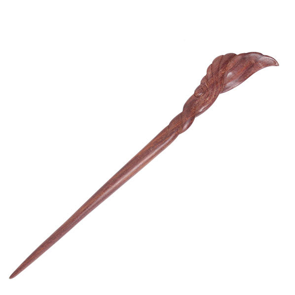 CrystalMood Handmade Carved Wood Hair Stick Calla Lily