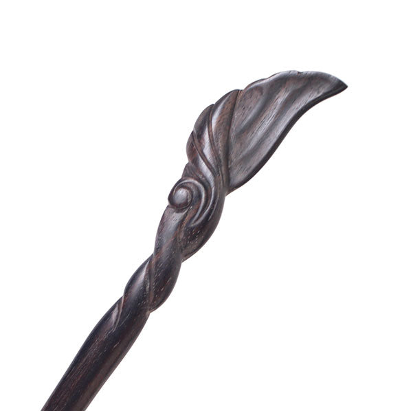 CrystalMood Handmade Wood Hair Stick Calla Lily Rosewood