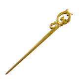 CrystalMood Handmade Carved Wood Hair Stick Bird