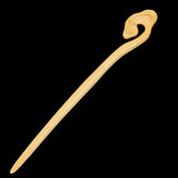 CrystalMood Handmade Carved Wood Hair Stick Propitious Cloud Boxwood