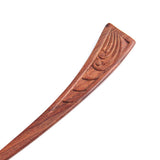 CrystalMood Handmade Carved Wood Hair Stick Waves