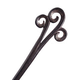 CrystalMood Handmade Carved 3 Curls Wood Hair Stick