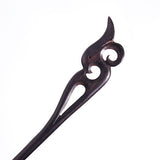 CrystalMood Handmade Carved Wood Hair Stick Phoenix