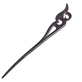 CrystalMood Handmade Carved Wood Hair Stick Phoenix
