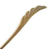 Crystalmood Handmade Carved Ebony Wood Hair Stick Feather