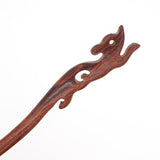 CrystalMood Handmade Carved Wood Running Squirrel Hair Stick