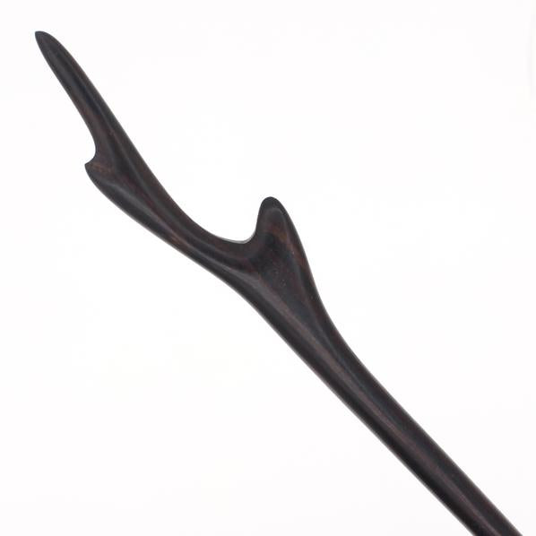 CrystalMood Handmade Carved Wood Antler Hair Stick