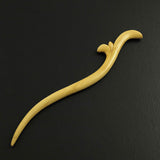 CrystalMood Handmade Carved Wood Hair Stick Sprouts Rosewood