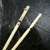 Painted Bambood Chopsticks Hair Stick Cartoon [Pair]