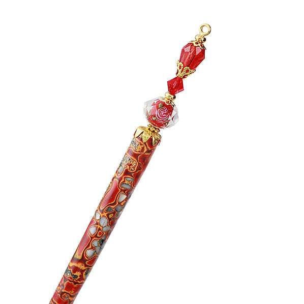 Crystalmood Handmade Hair Stick Swarovski Crystal & Mother-of-Pearl S