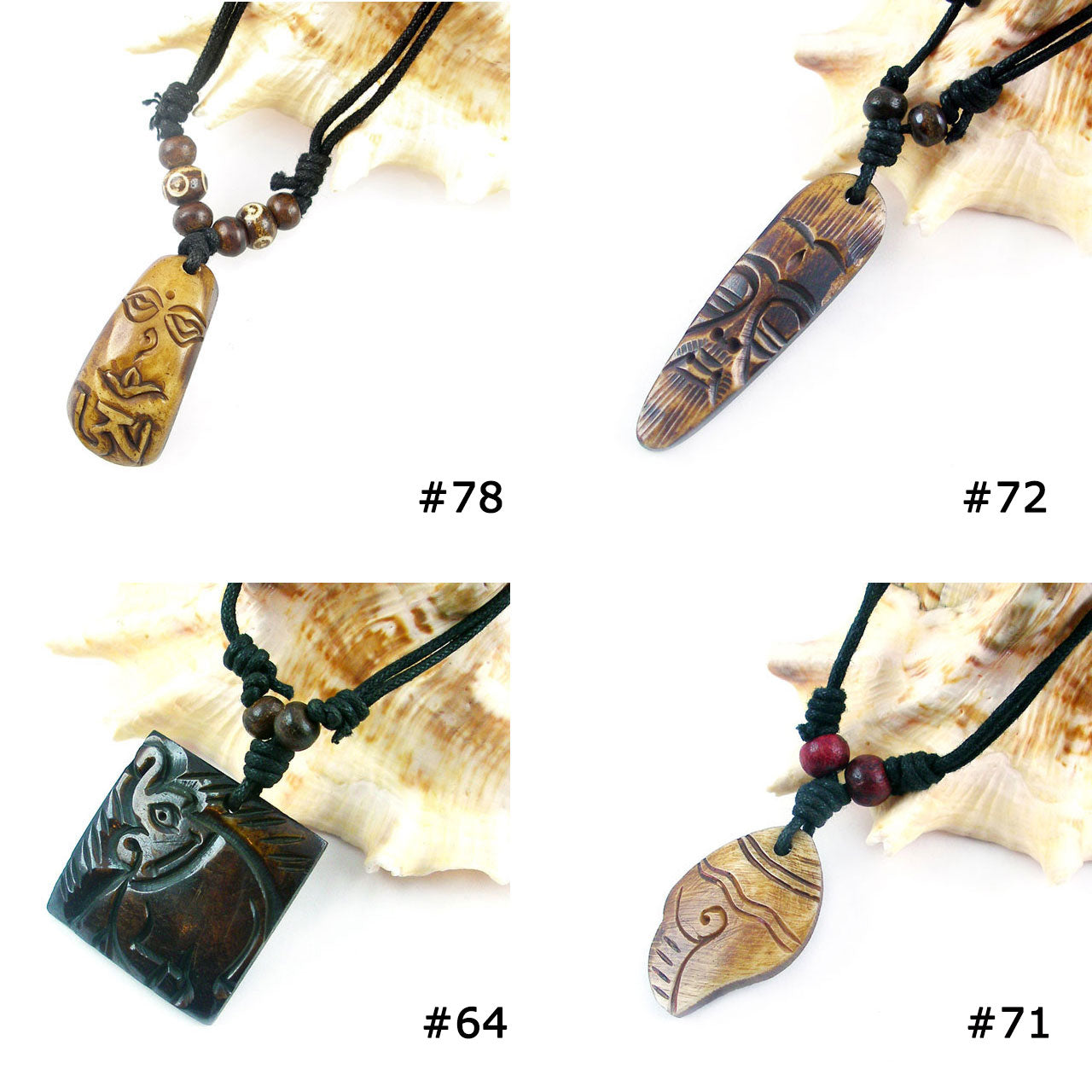 LOT OF 19 Necklaces Tribal Ethnic Tibetan Behemian Bone Horn Stones Beaded & more