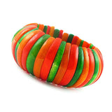 Handmade Colored Yak Bone Stretch Bracelet 1.1"