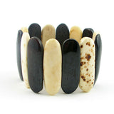 Handmade Yak Bone Stretch Bracelet 1.75"
