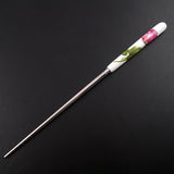 Porcelain China and Stainless Steel Chopstick Hair Stick 8.75" [Pc]