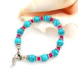 Tibetan Silver Turquoise Beads Bracelet