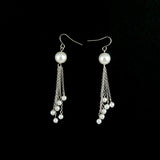 White Pearl Earrings 