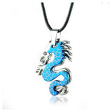 Steel Dragon Pendant Necklace
