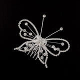 Rhinestone Bridal Butterfly Decorative Comb