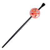 Pink Acrylic Floral Disk Geisha Hair Stick