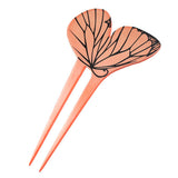Acrylic 2-Prong Geisha Hair Stick Fork Butterfly