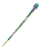 Cloisonne Enamel Butterfly Hair Stick with Rhinestones Turquoise