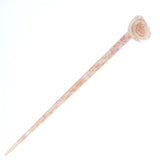 Small Rose Cellulose Acetate Hair Stick Blue