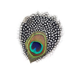 Peacock and Guinea Fowl Feather Hairband Kit Adjustable Removable