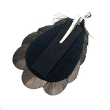 3-in-1 Peacock Feather Removable Adjustable Hairband Hair Clip & Necklace Kit