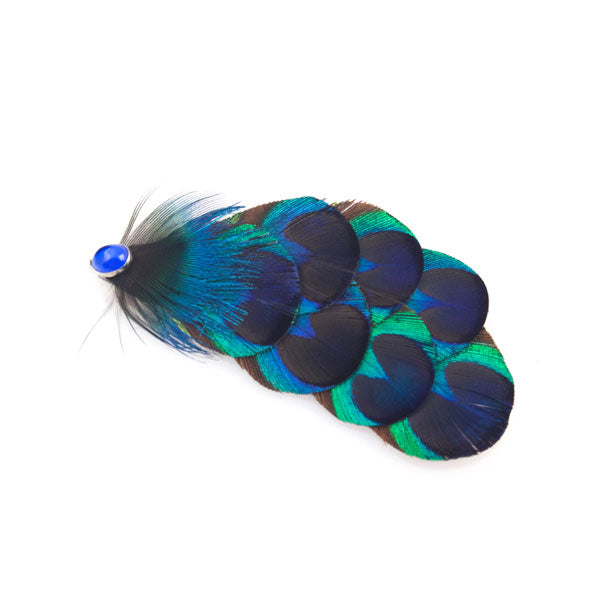 Peacock Feather Hairband Kit Removable Adjustable