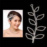 Leaves Adjustable Rhinestone Bridal Hair Jewelry Tiara